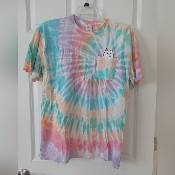 Ripndip Bundle - Tie Dye Tee, NWT Beanie & Sticker Pack - Picture 4 of 6